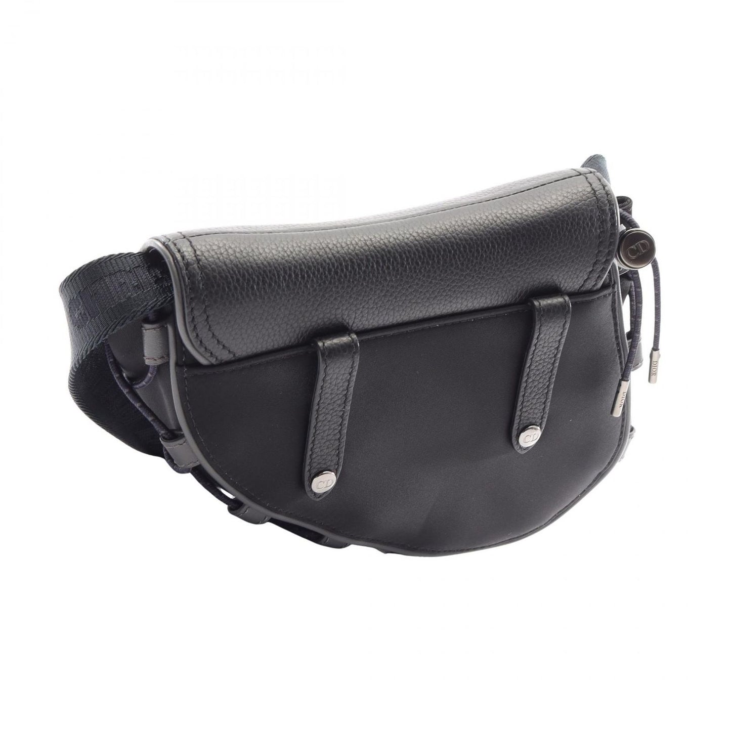 Dior Shoulder Bag Sacai Saddle Black Nylon Leather — view 2