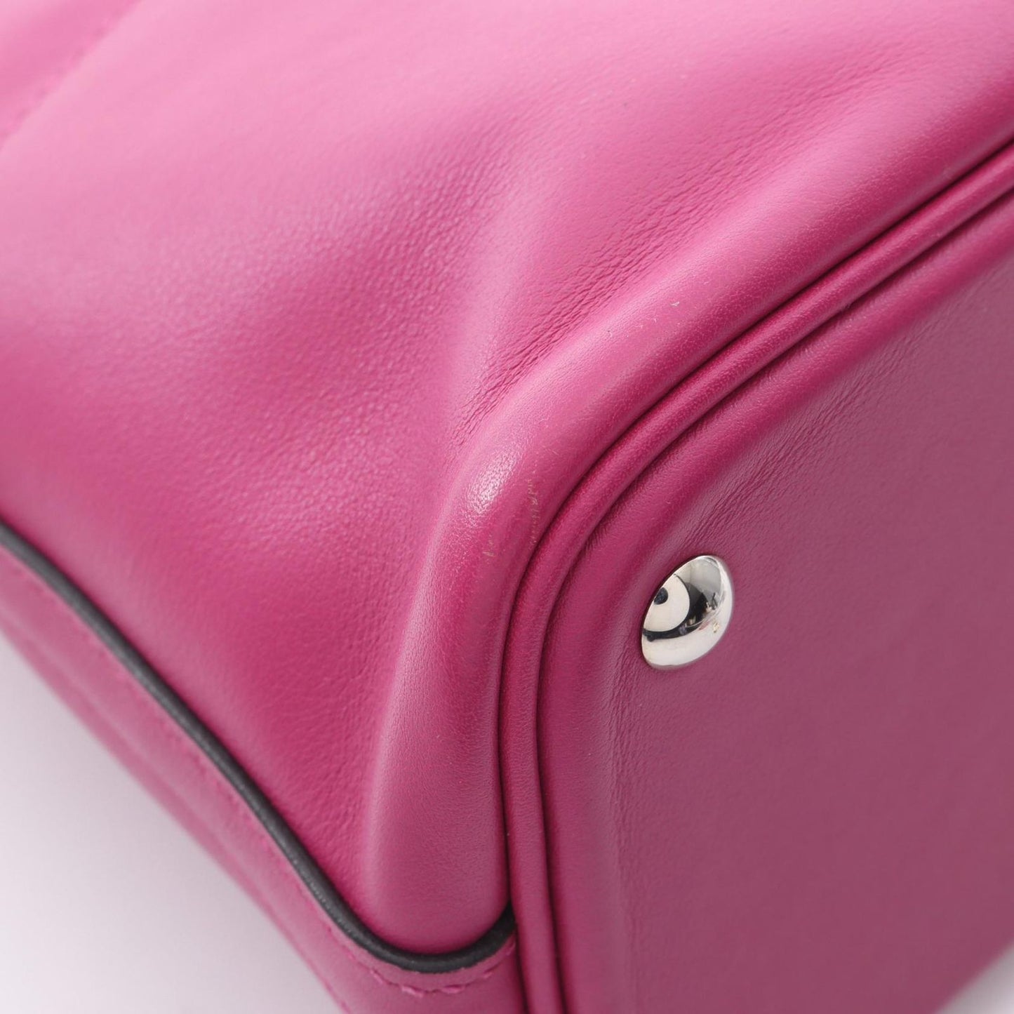 Hermes Handbag Bolide 27 2-Way Rose Purple Leather Calf — view 7