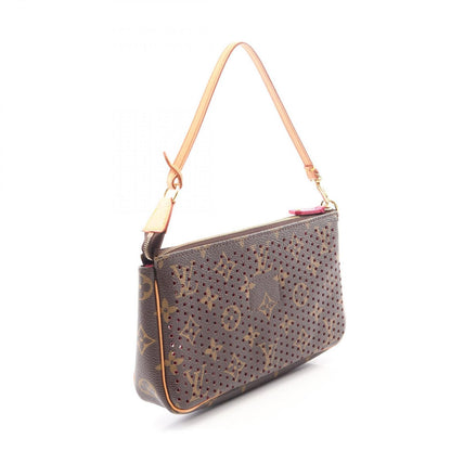 Louis Vuitton Handbag Pochette Fuchsia Canvas Leather — view 2