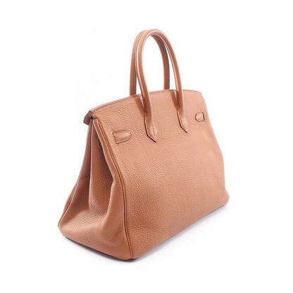 Hermes Handbag Birkin 35 Club Gold Brown Fishel Exotic Cles the — view 2