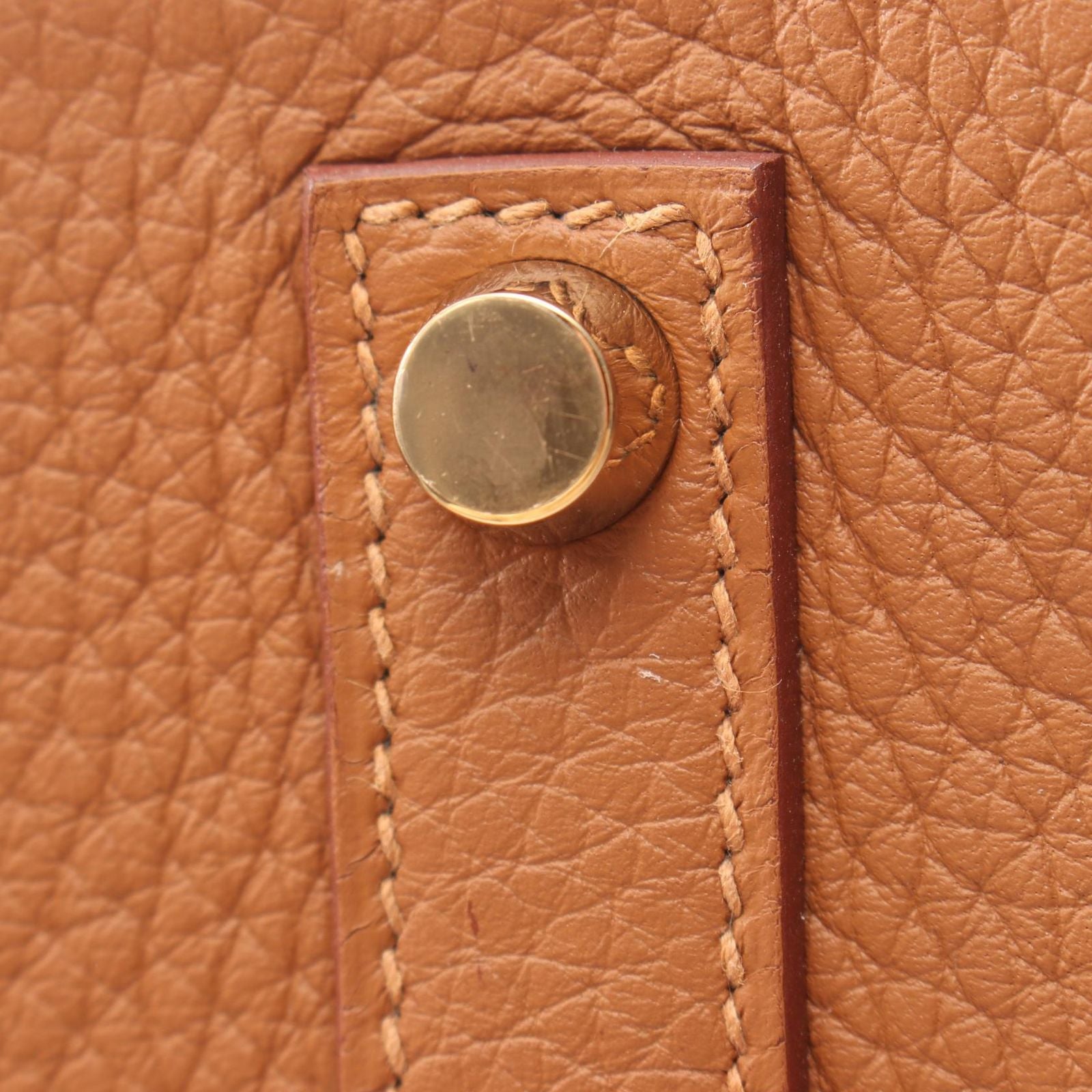Hermes Handbag Birkin 35 Club Gold Brown Fishel Exotic Cles the — view 8