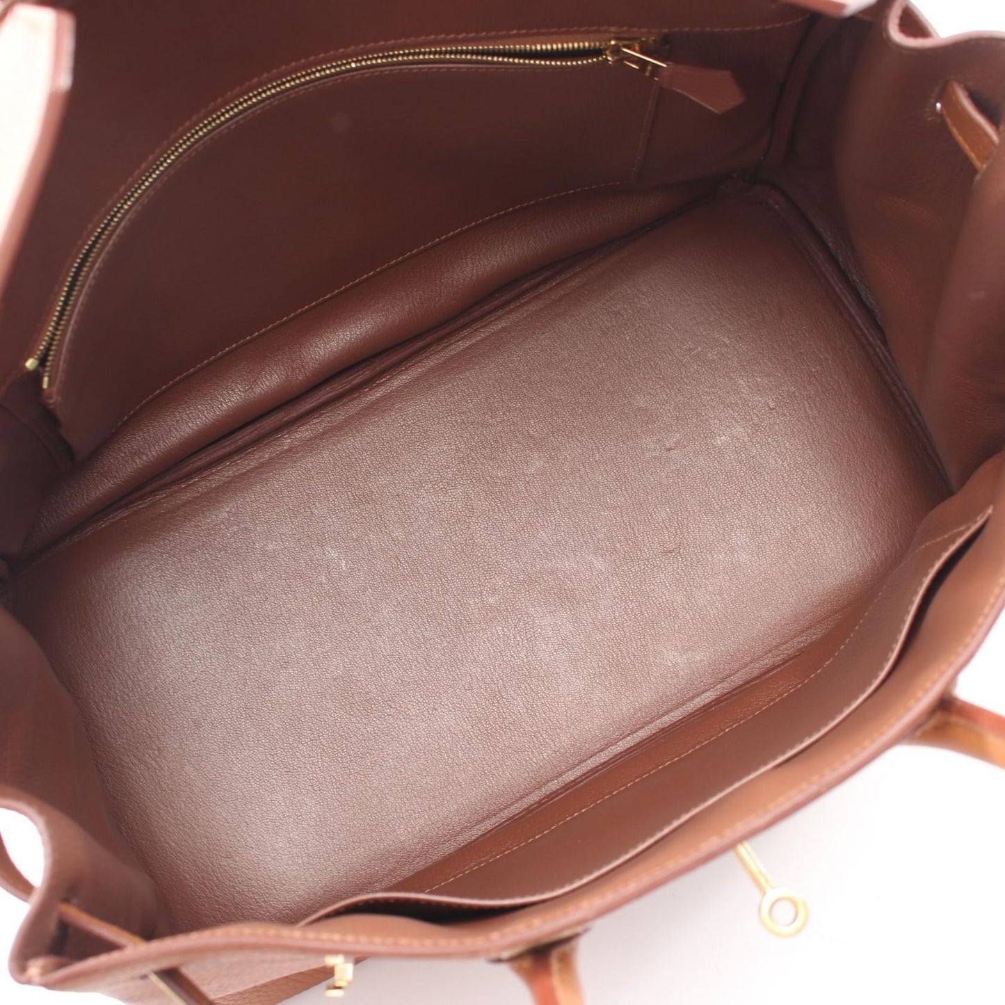 Hermes Handbag Birkin 35 Club Gold Brown Fishel Exotic Cles the — view 3