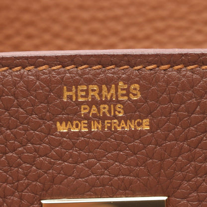 Hermes Handbag Birkin 35 Club Gold Brown Fishel Exotic Cles the — view 4