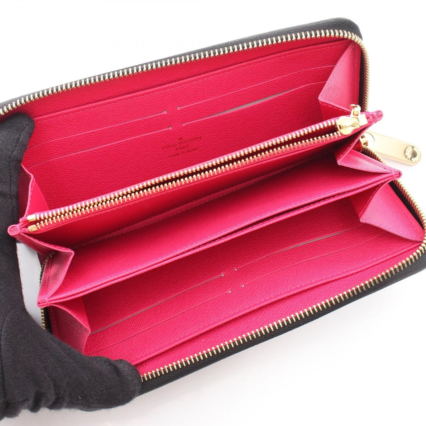 Louis Vuitton Round Wallet Zippy Noir Grenade Canvas — view 3