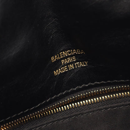 Balenciaga Shoulder Bag Monaco Black Leather — view 4