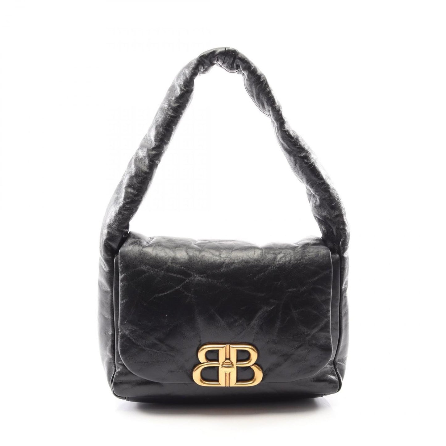 Balenciaga Shoulder Bag Monaco Black Leather