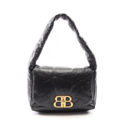 Balenciaga Shoulder Bag Monaco Black Leather