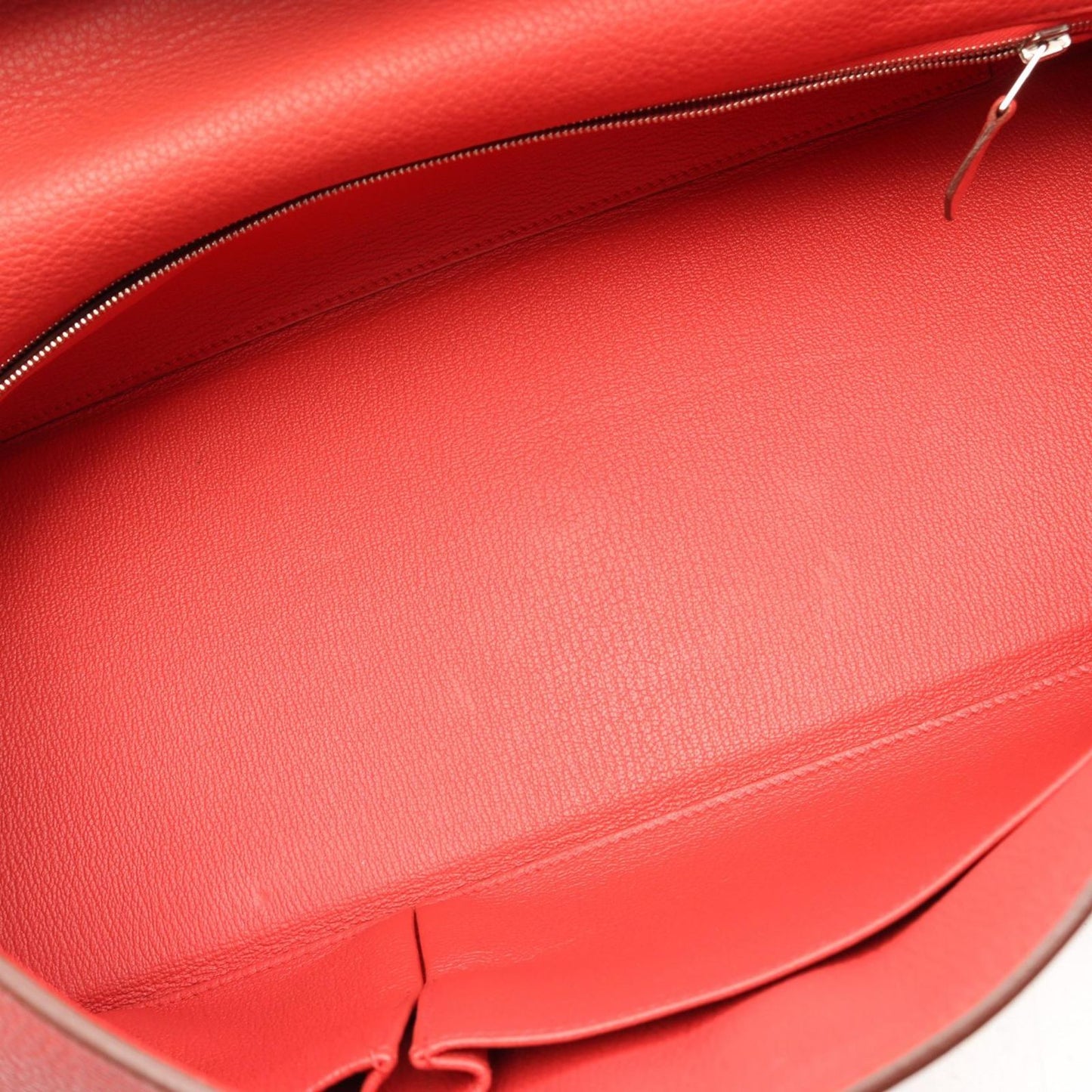 Hermes Shoulder Bag Kelly Pink Red Leather 42 — view 7
