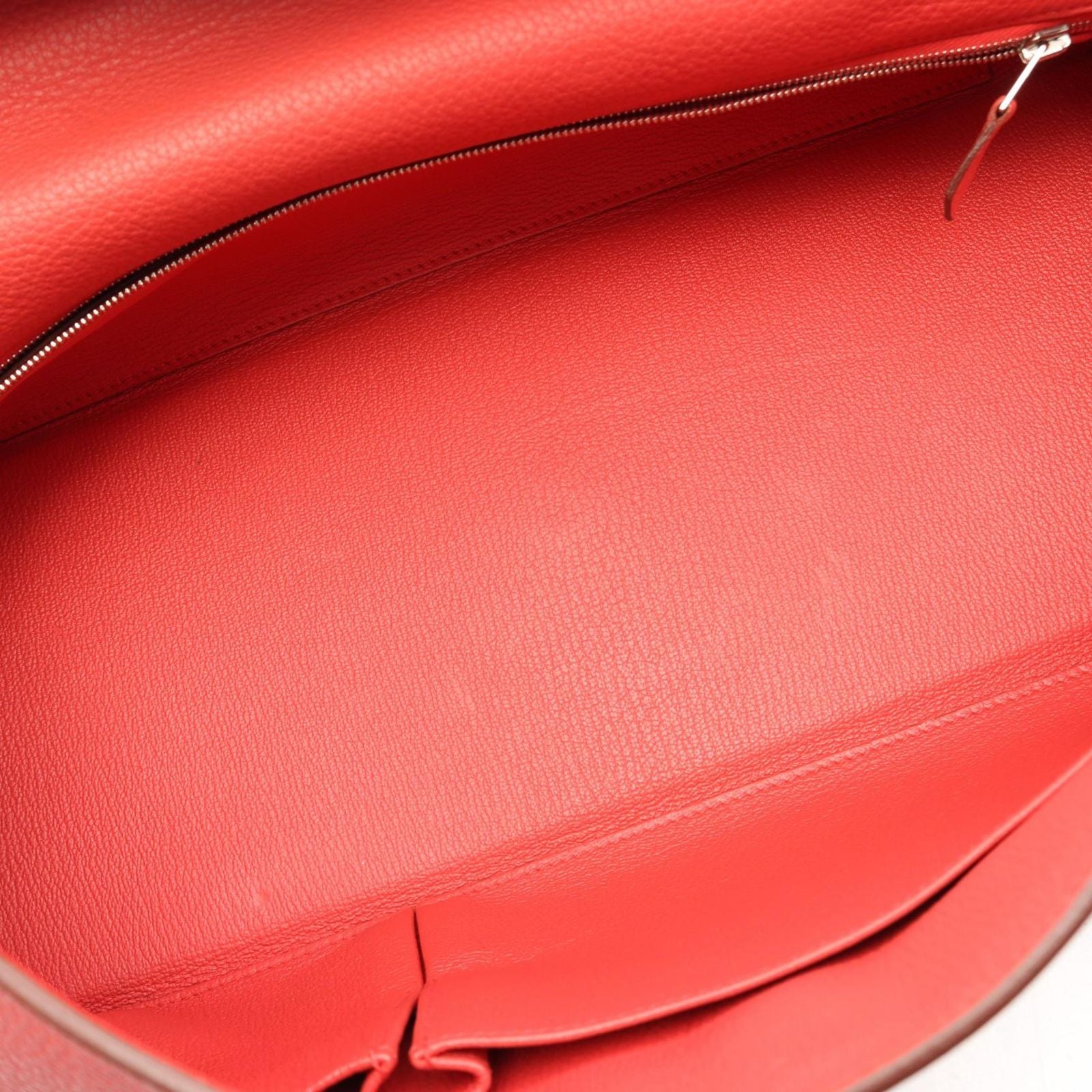 Hermes Shoulder Bag Kelly Pink Red Leather 42 — view 7