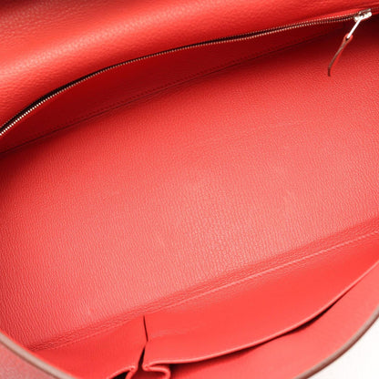Hermes Shoulder Bag Kelly Pink Red Leather 42 — view 7