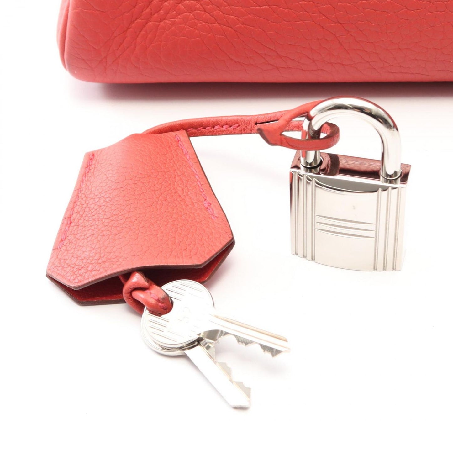 Hermes Shoulder Bag Kelly Pink Red Leather 42 — view 6