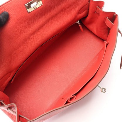 Hermes Shoulder Bag Kelly Pink Red Leather 42 — view 3
