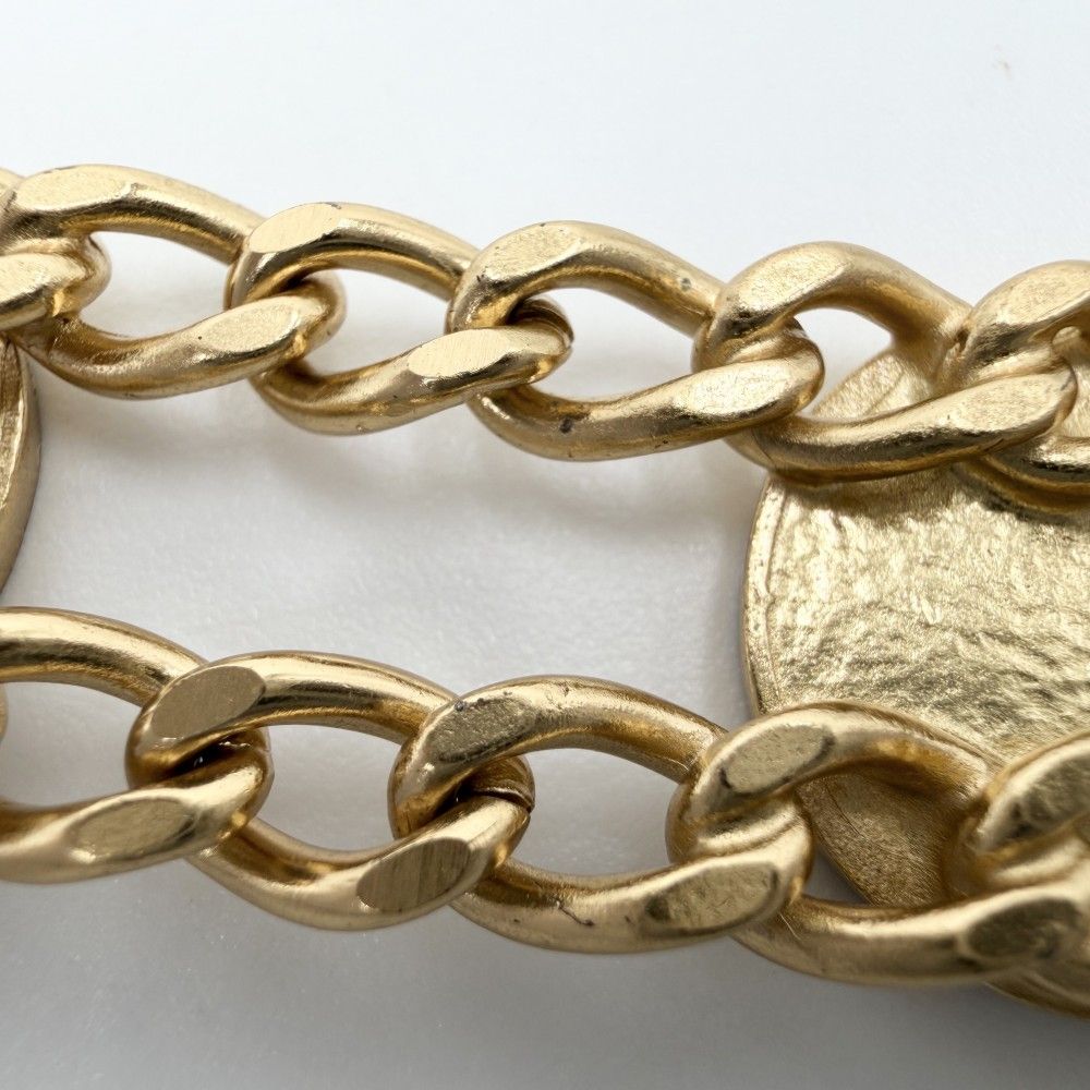 Chanel Bracelet Chain CC Logo Heart Star Black Gold — view 7