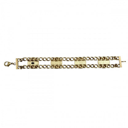 Chanel Bracelet Chain CC Logo Heart Star Black Gold — view 2