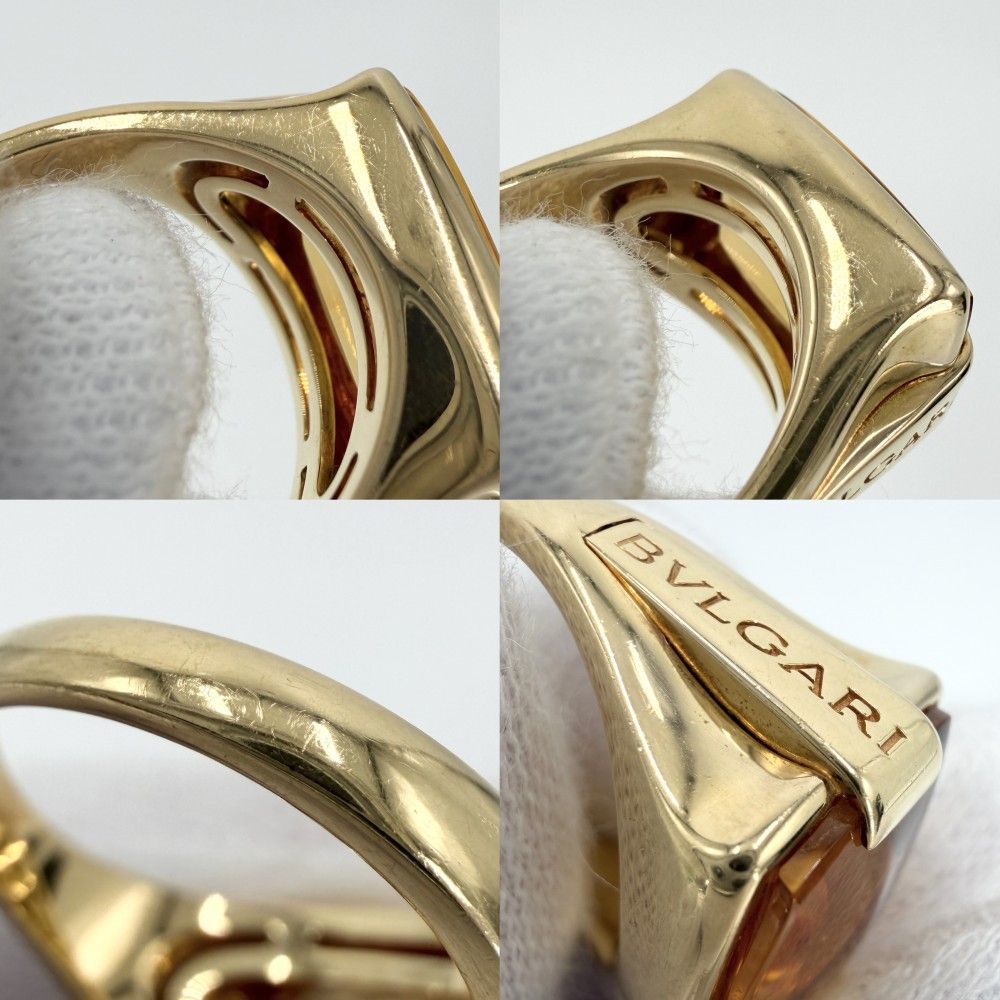 Bvlgari Ring Allegra 18k YG Gold Citrine Yellow — view 4