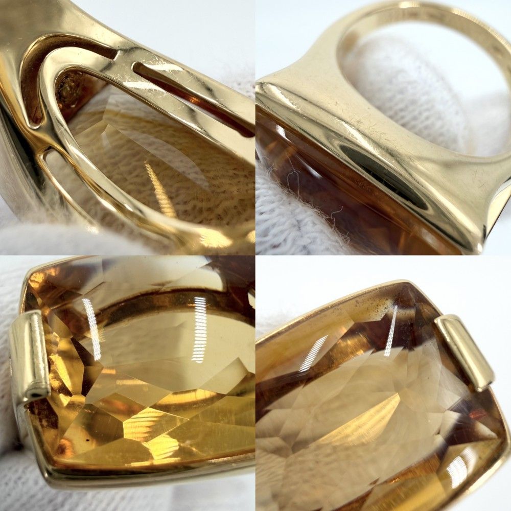 Bvlgari Ring Allegra 18k YG Gold Citrine Yellow — view 3