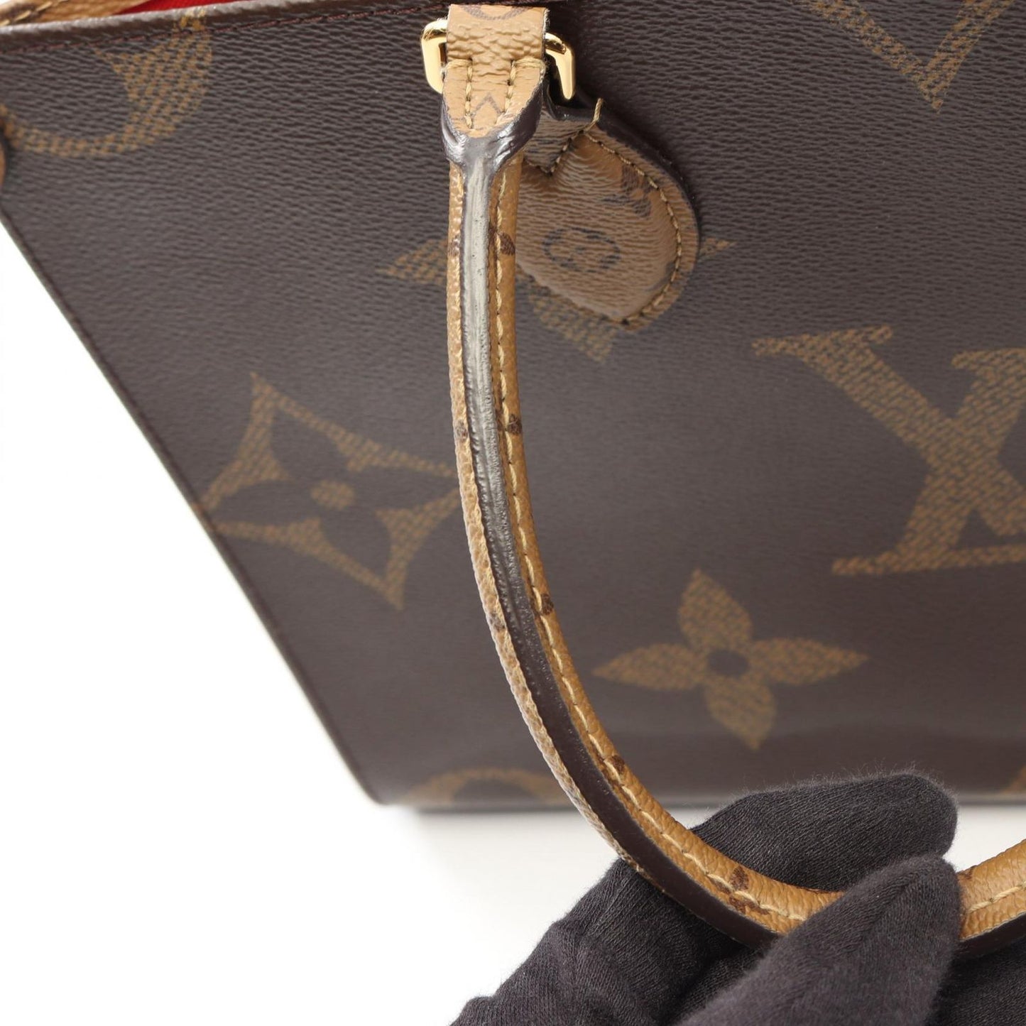 Louis Vuitton Tote On The Go Monogram Giant Reverse 2-Way Canvas Leather — view 9