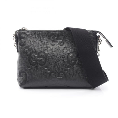 Gucci Shoulder Bag Jumbo GG Small Black Leather