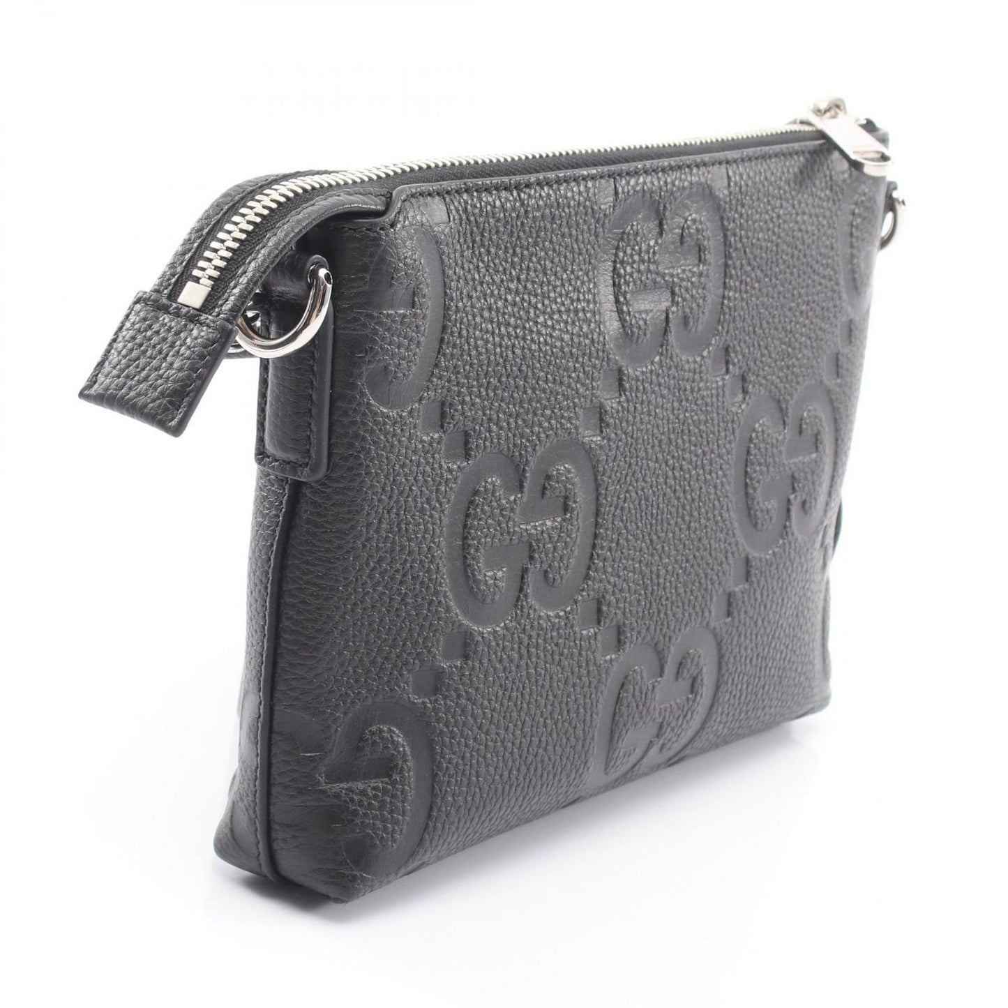 Gucci Shoulder Bag Jumbo GG Small Black Leather — view 2