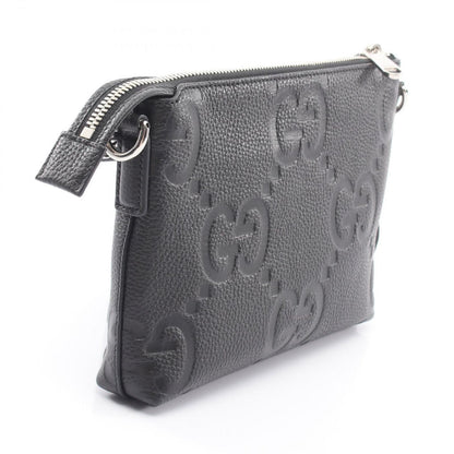 Gucci Shoulder Bag Jumbo GG Small Black Leather — view 2