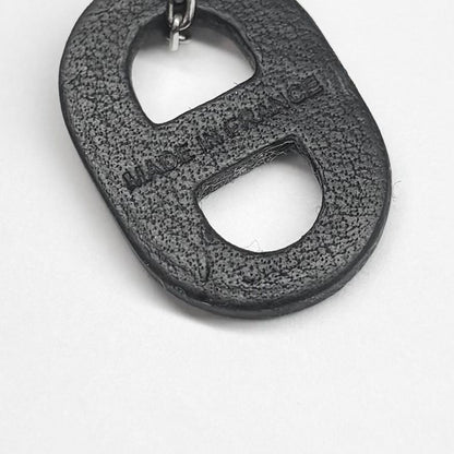 Hermes Necklace Star O'maillon Chaine D'ancre Pendant Leather Silver Black — view 8