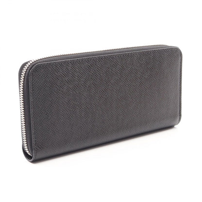 Louis Vuitton Round Wallet Zippy Horizontal Taiga Noir Leather — view 2
