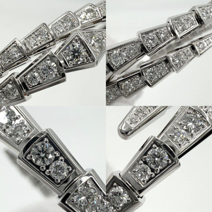 Bvlgari Bangle Serpenti Vipa Bracelet 18k WG 16 White Gold Diamond — view 4
