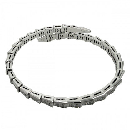 Bvlgari Bangle Serpenti Vipa Bracelet 18k WG 16 White Gold Diamond — view 2
