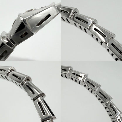 Bvlgari Bangle Serpenti Vipa Bracelet 18k WG 16 White Gold Diamond — view 6