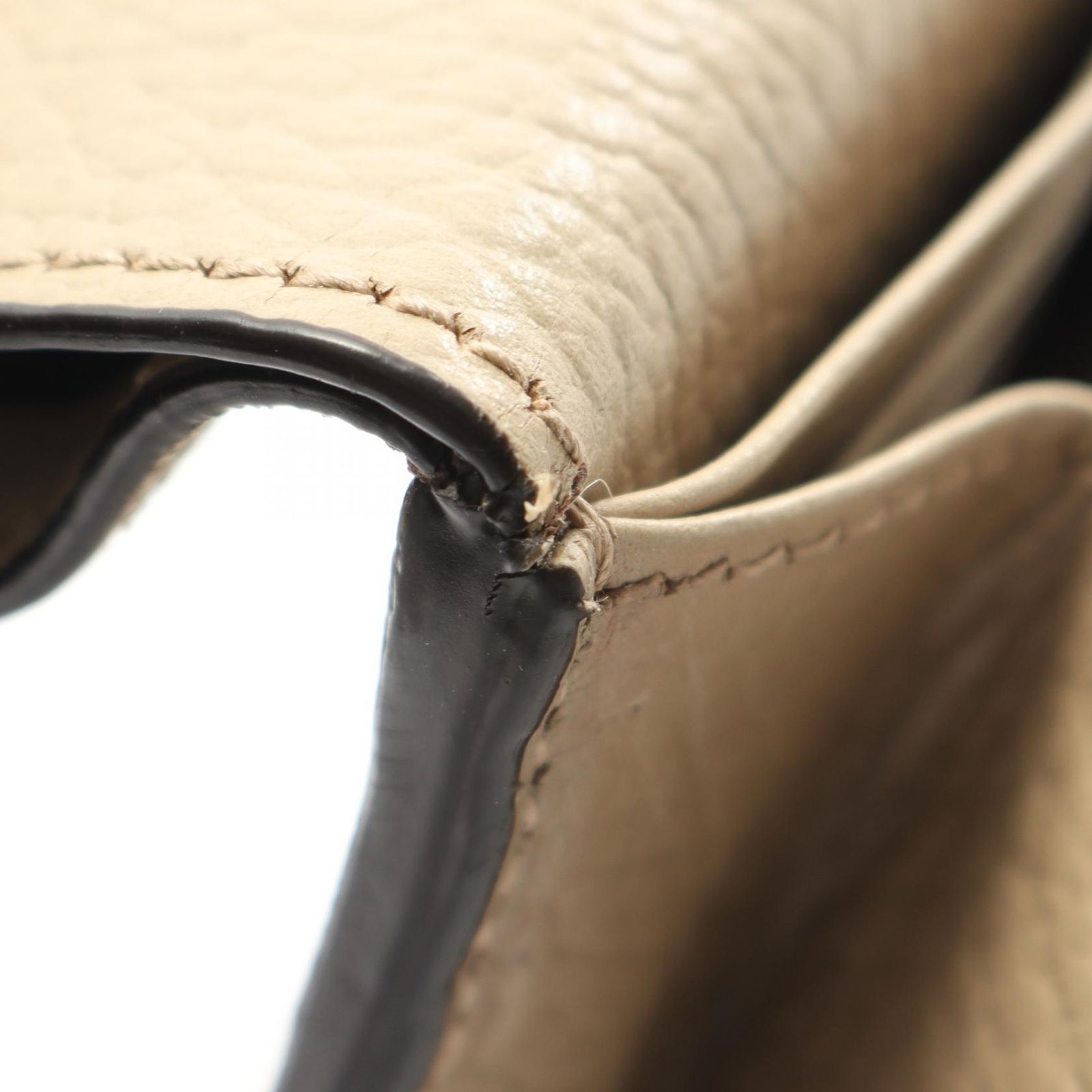 Gucci Bifold Wallet GG Marmont Beige Leather Double Bicolor Compact — view 5