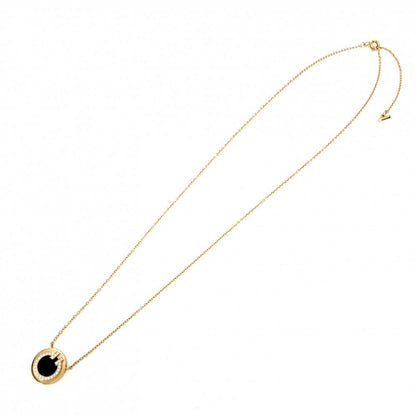 Tiffany & Co Necklace T Two Circle Pendant 18k PG Gold Onyx Black — view 7