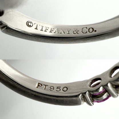 Tiffany & Co Ring Forever Embrace Band Half Eternity Platinum Diamond Pink — view 4