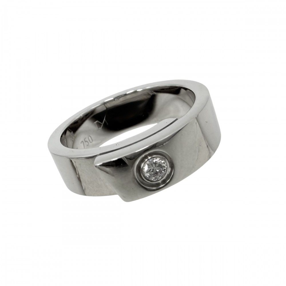 Cartier Ring Anniversary Diamond 18k WG 51 White Gold