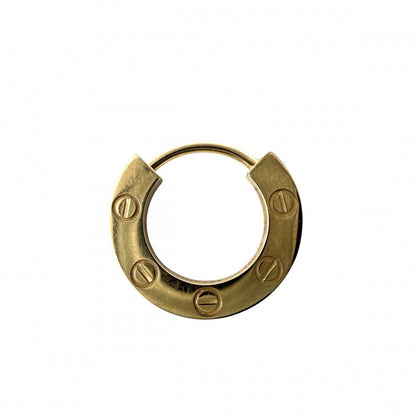 Cartier Earrings Hoop Love Single Screw 18k YG Gold