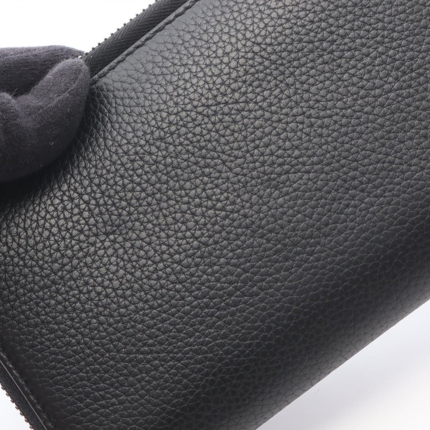Dior Round Wallet CD Icon Long Zip Black Leather — view 9
