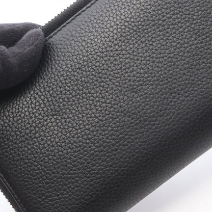 Dior Round Wallet CD Icon Long Zip Black Leather — view 9