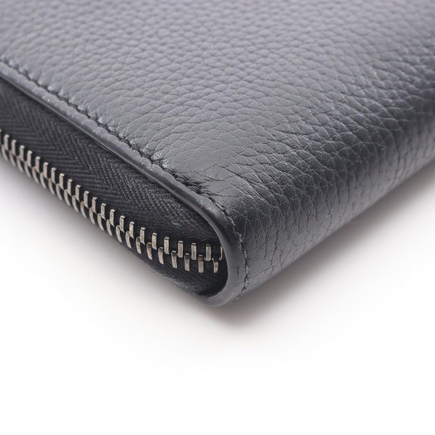 Dior Round Wallet CD Icon Long Zip Black Leather — view 7