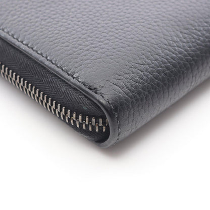 Dior Round Wallet CD Icon Long Zip Black Leather — view 7