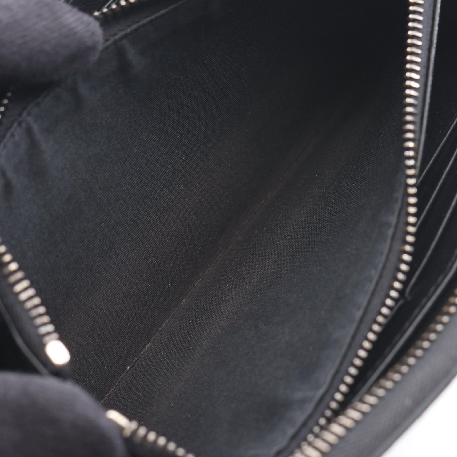 Dior Round Wallet CD Icon Long Zip Black Leather — view 6