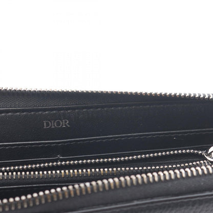 Dior Round Wallet CD Icon Long Zip Black Leather — view 5
