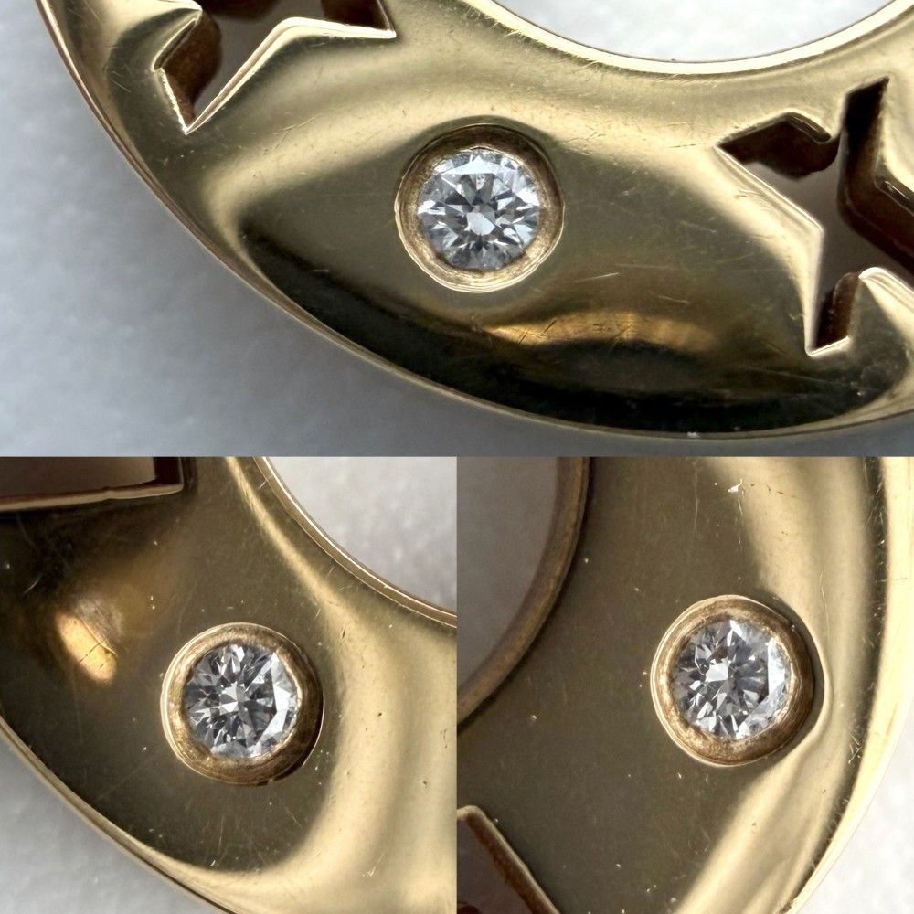 Tiffany & Co Necklace Atlas Small Earrings Pendant 18k PG Gold Diamond — view 4