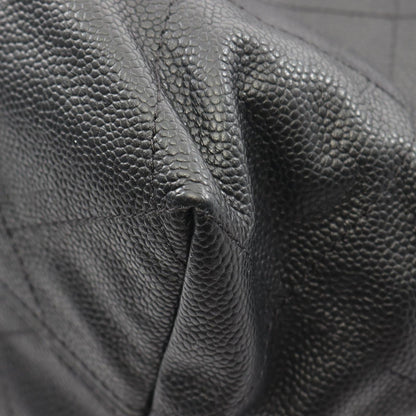 Chanel Tote Quilted Black Caviar Leather — view 6