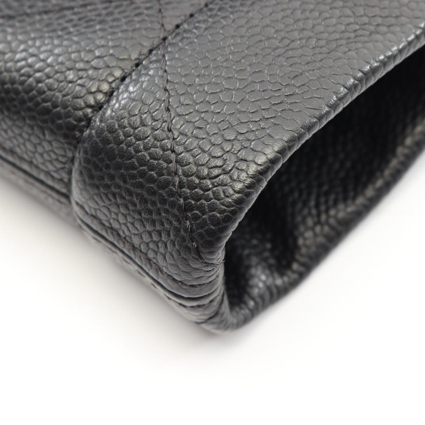 Chanel Tote Quilted Black Caviar Leather — view 8