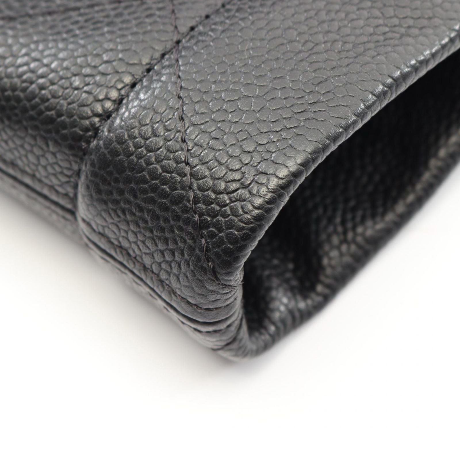 Chanel Tote Quilted Black Caviar Leather — view 8