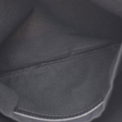 Balenciaga Clutch Navy Clip M Natural Black Canvas Leather — view 5