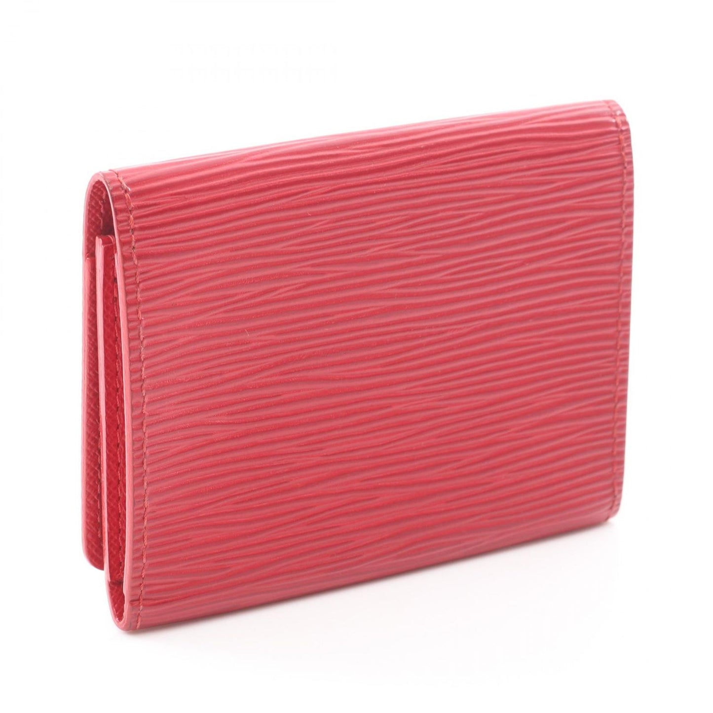 Louis Vuitton Card Case Business Holder Epi Rouge Castien Red Leather — view 2