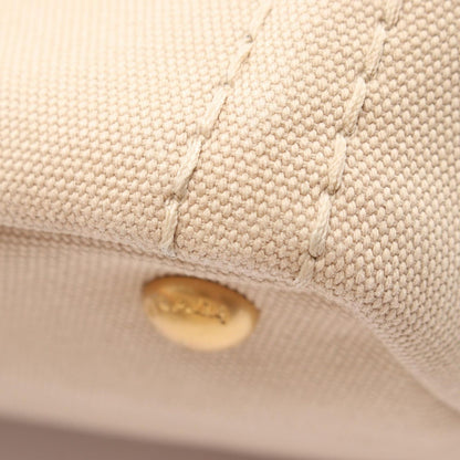 Prada Tote Canapa 2-Way Beige Canvas — view 5