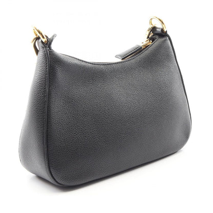 Prada Shoulder Bag Vitello Daino Soft Black Leather — view 2