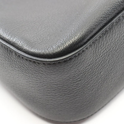 Prada Shoulder Bag Vitello Daino Soft Black Leather — view 5