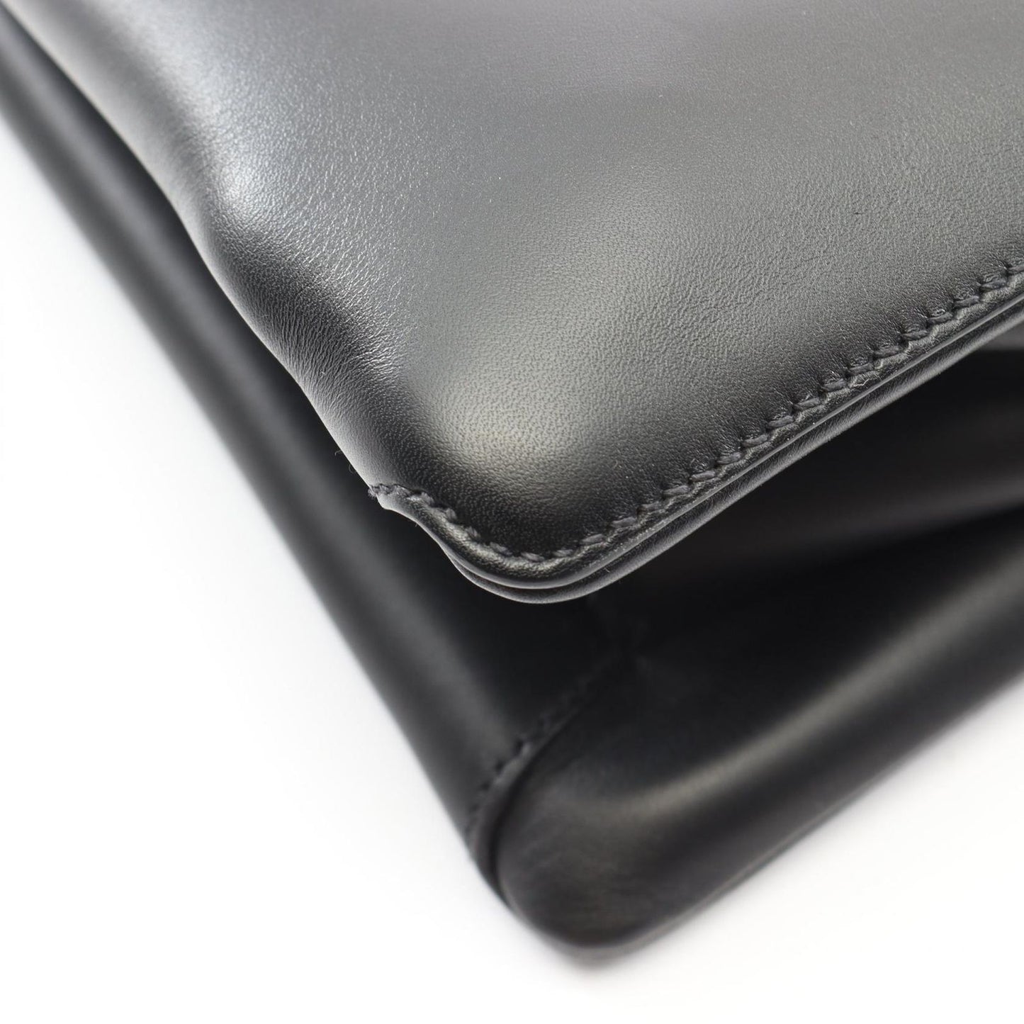 Prada Tote New Cal Black Leather 2-Way Shoulder — view 6